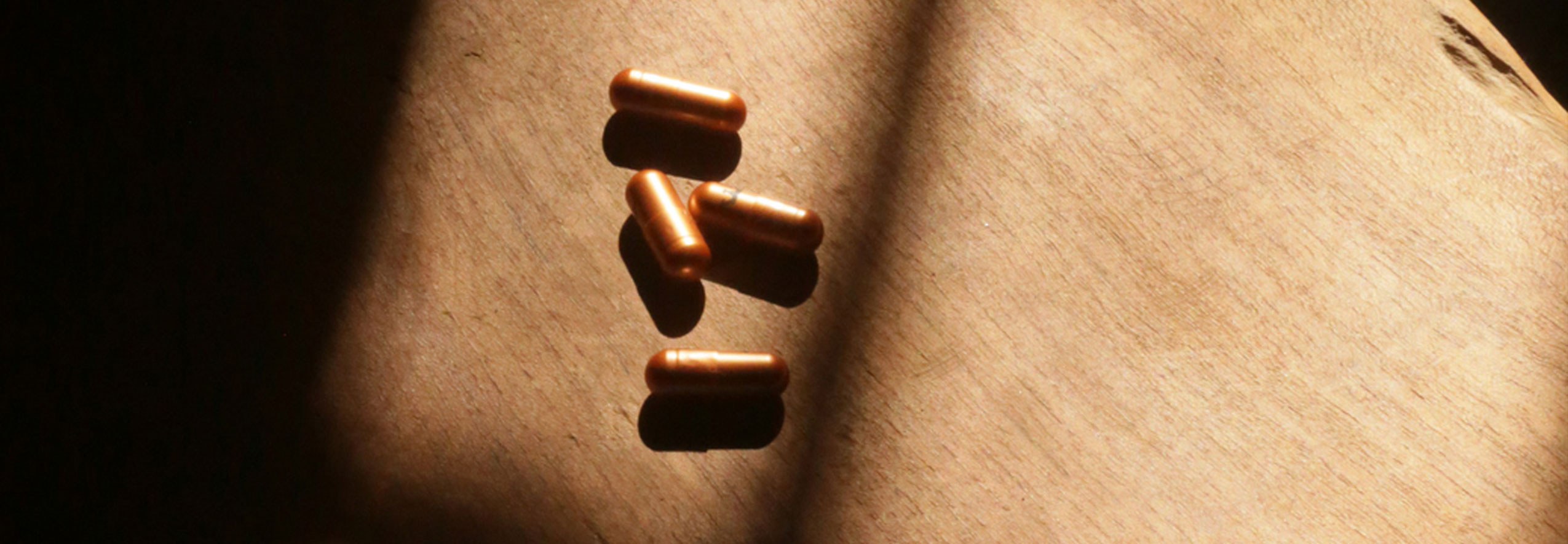 Pills on table