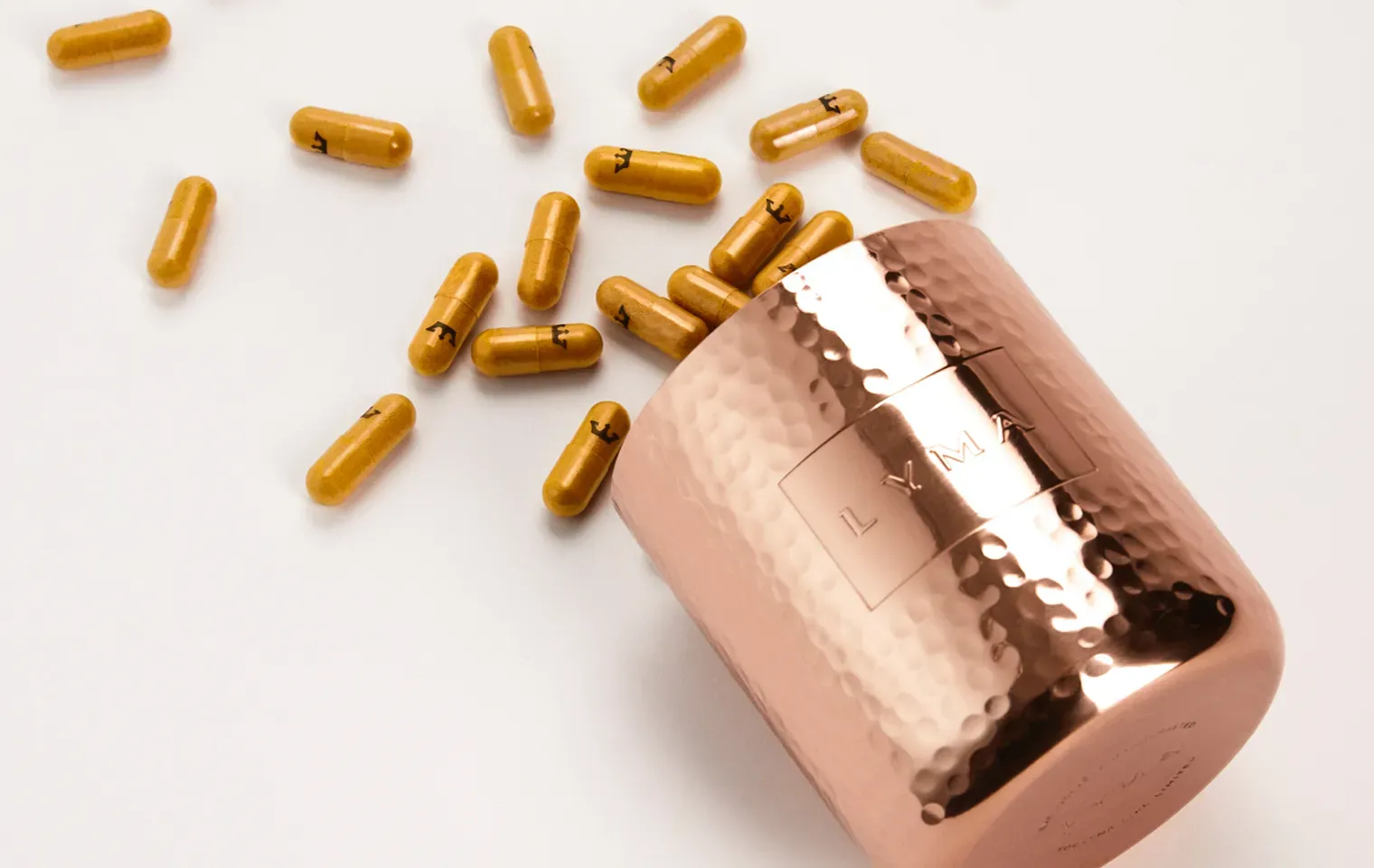LYMA Supplement vessel and yellow pills to manage weight