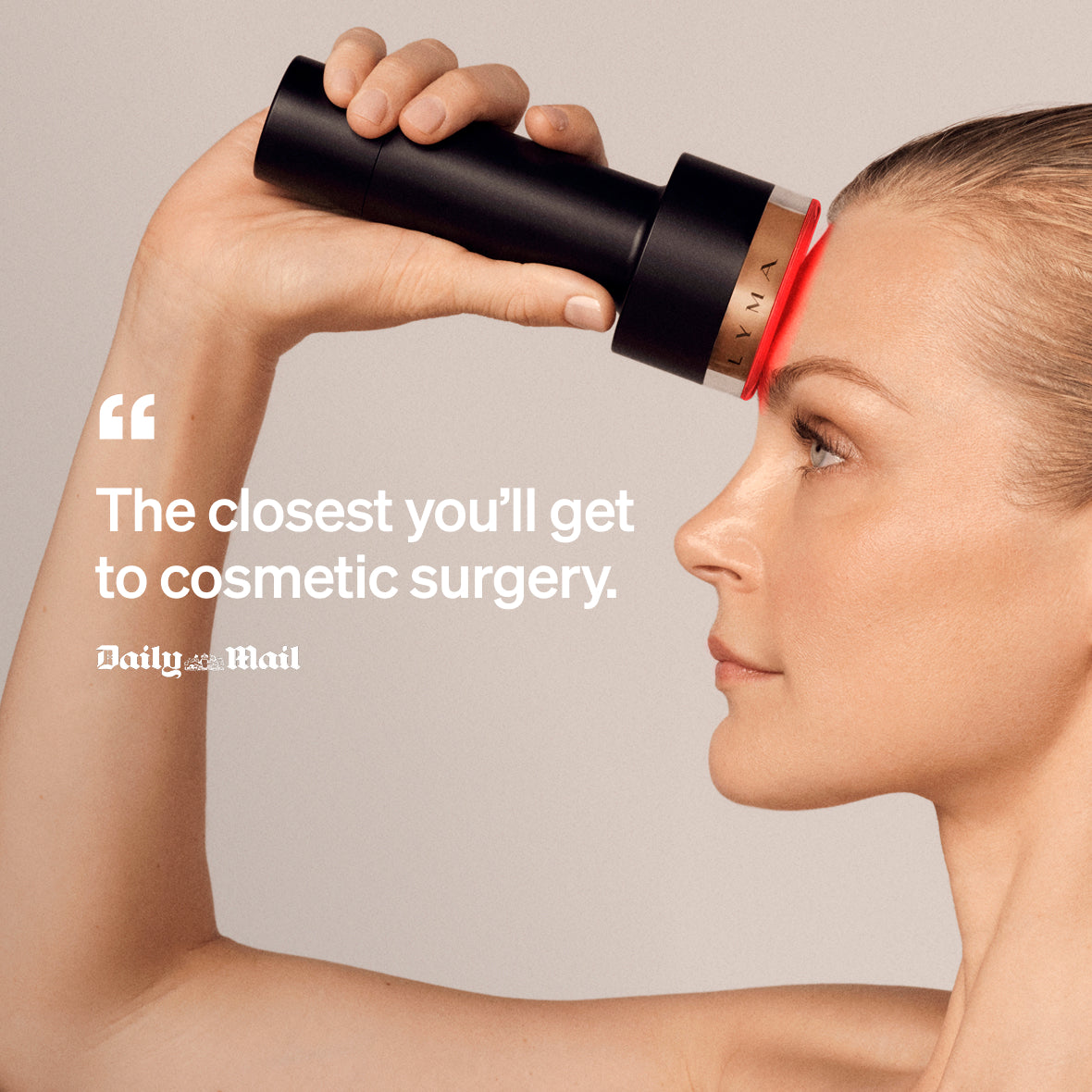 The LYMA Laser PRO - LYMA's breakthrough cold laser technology. Younger skin. Bigger lens. Faster results.