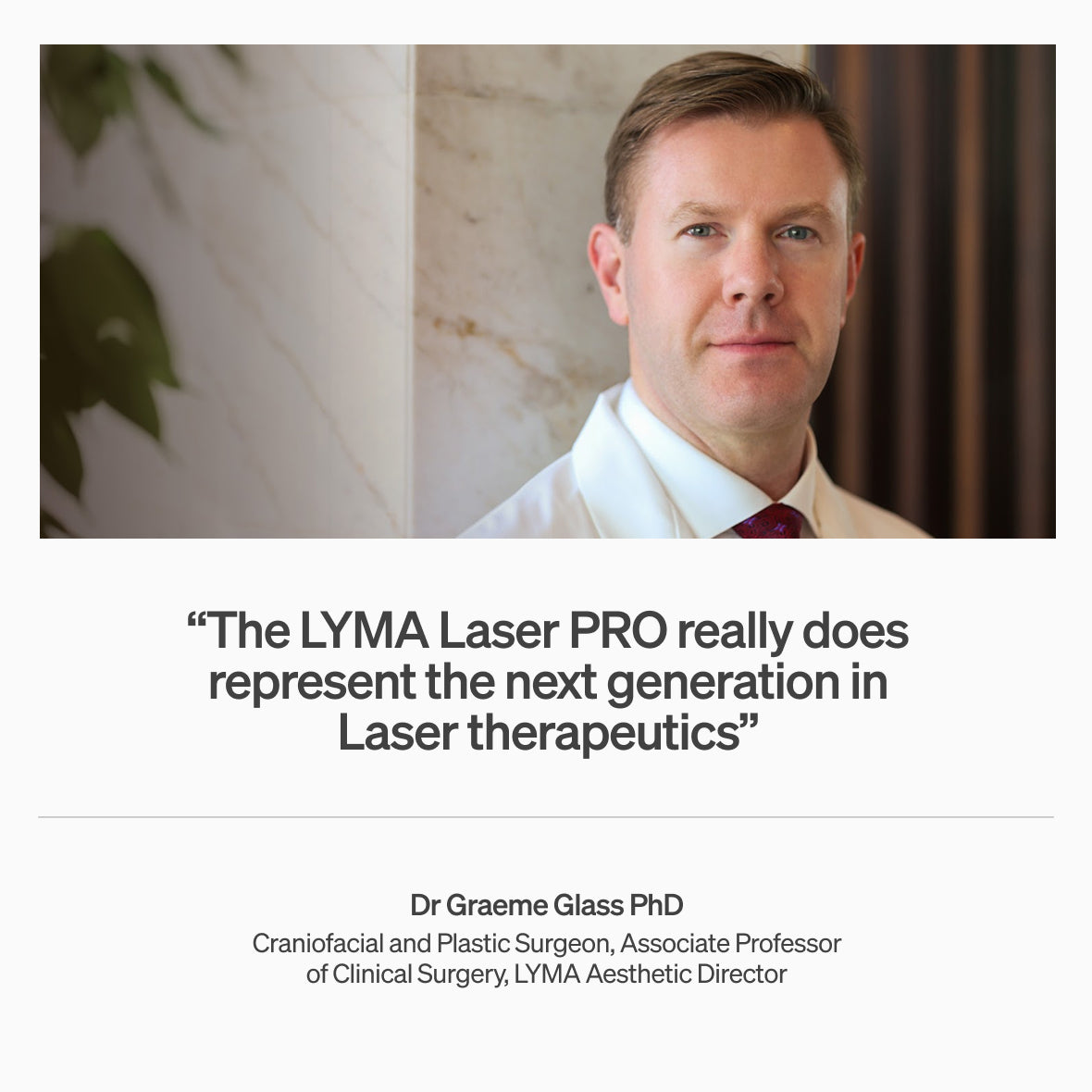 The LYMA Laser PRO - LYMA's breakthrough cold laser technology. Younger skin. Bigger lens. Faster results.