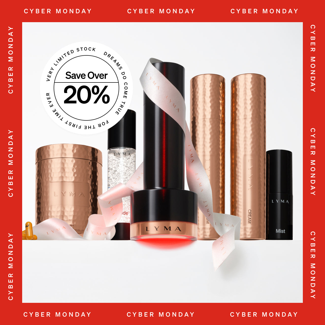 Save Over 20%. The LYMA Universe Gift Set - LYMA's breakthrough cold laser technology. Younger skin. Bigger lens. Faster results.