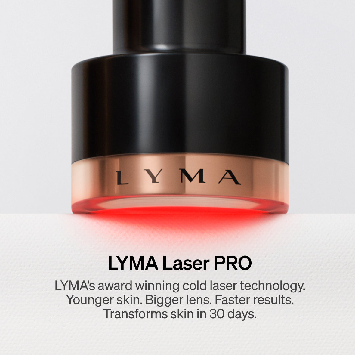 LYMA PRO Youth System - Tighter jawline. Fewer wrinkles. Firmer neck. This is what happens when three technologies are engineered as one anti-ageing system.